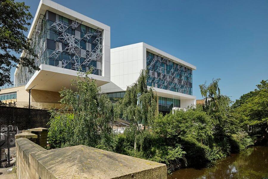 Maple install Brise Soleil fins for Huddersfield University | Maple