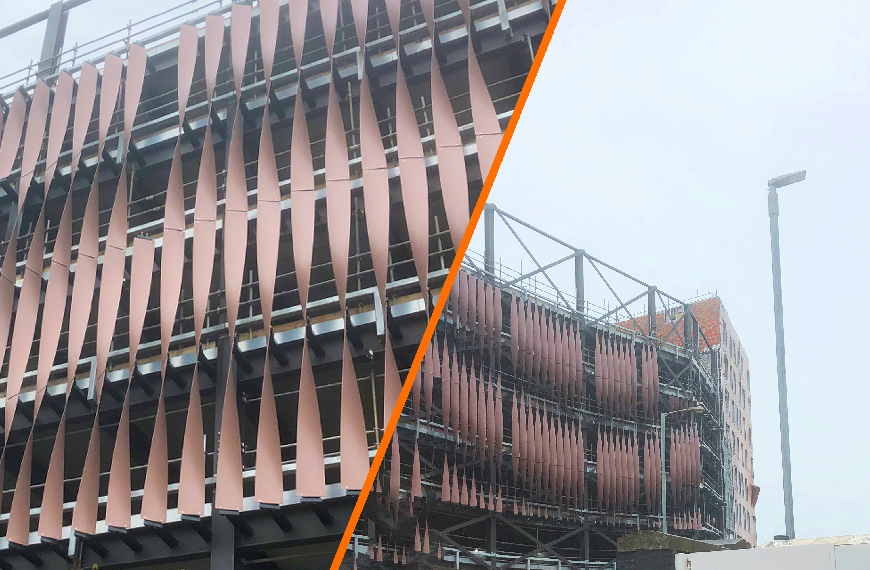 Maple are creating twisted-fin architectural façade for Swansea multi-storey