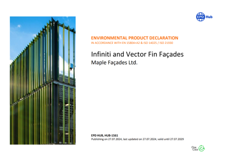 Infiniti and Vector Fin Facades EPD