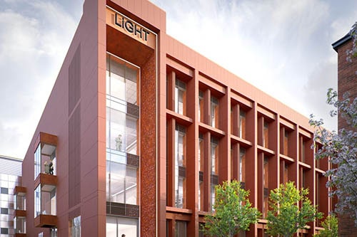 Maple are installing rainscreen cladding for Oldham Hospital extension