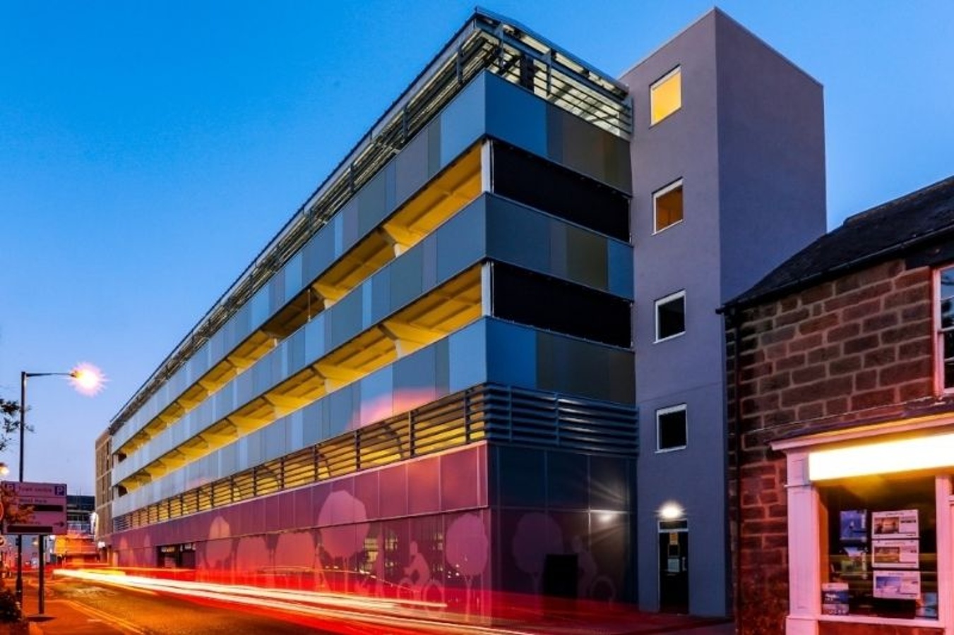 Harrogate Car Park Revitalised by bespoke Façade panels | Maple