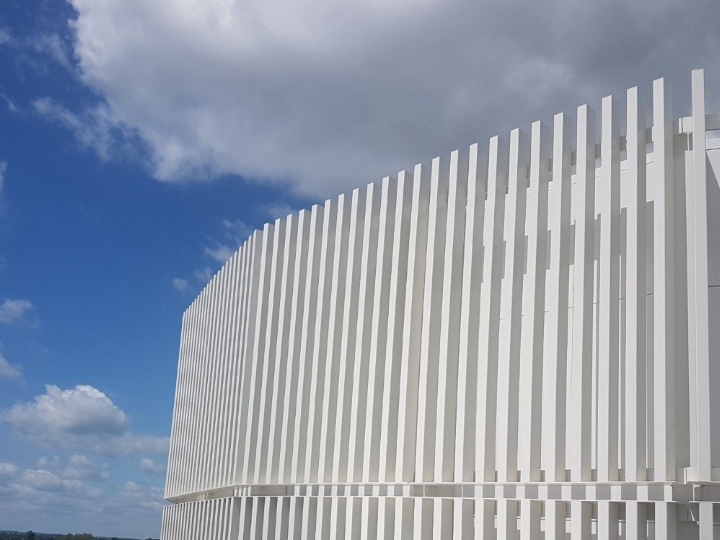 Cassetted Climate Façade Plant Screen Installed At University | Maple