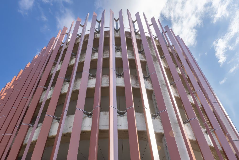 Replacement fin facade installation completed for Whalebridge car park