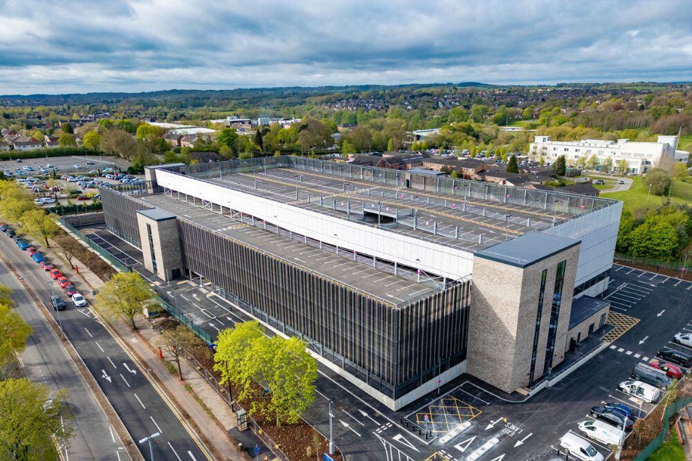 Over 400 Maple fins clad a new hospital car park in the Midlands