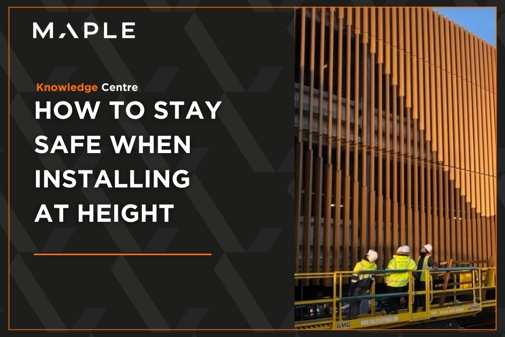 Maple releases a Knowledge Centre article about installing at height