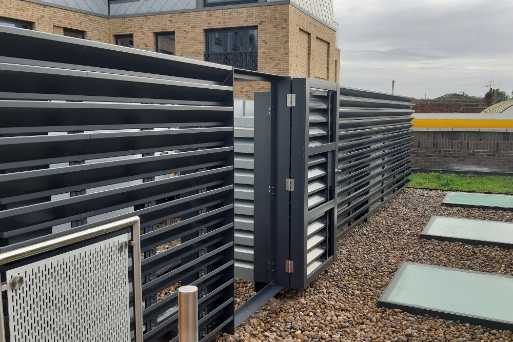 Maple install rooftop screening system for Old Woking Independent living
