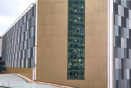 Maple supplying and installing architectural façade in Woking